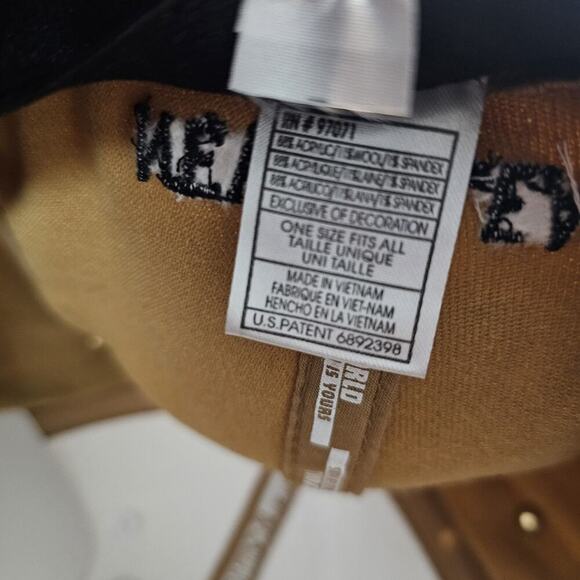 New Orleans Saints Fitted Hat Cap NFL Two Tone Trumpet White Gold One Size  B - Picture 9 of 9